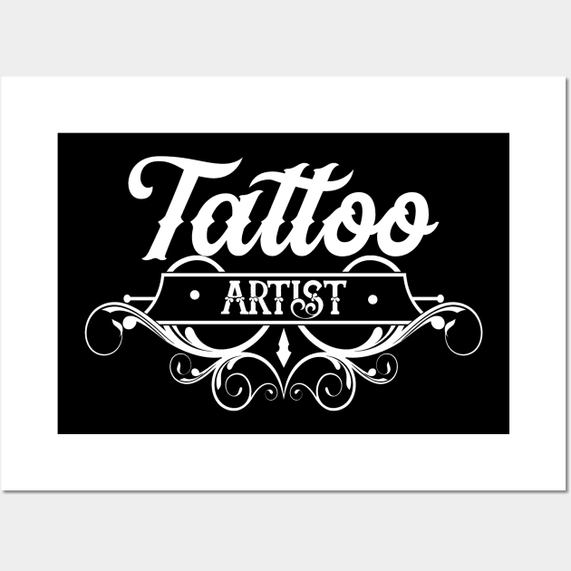 Bodyart Tattoos Artist Tattoo Ink Wall Art by dr3shirts